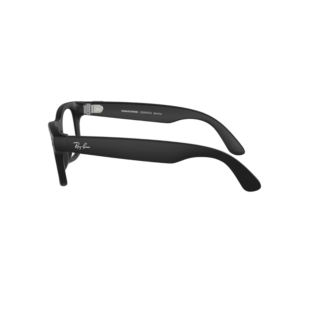 Ray-Ban Meta Wayfarer - (F) Matte Black - (L) Clear to Graphite Green Transitions - (Standard)