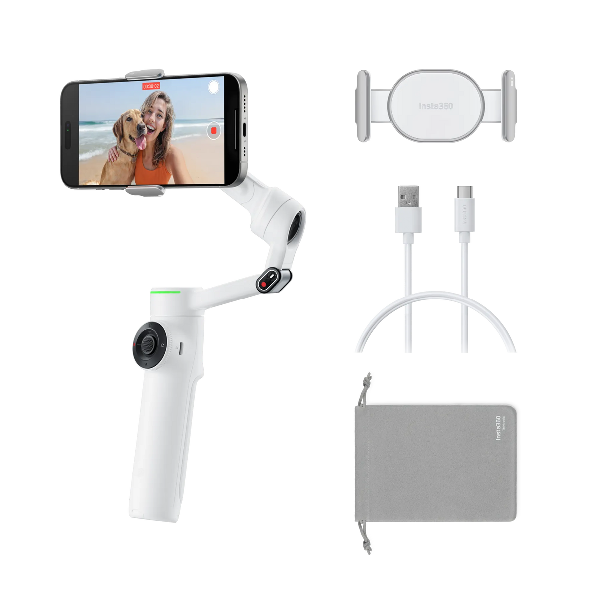 Insta360 Flow 2 Pro Summit White Standard Bundle
