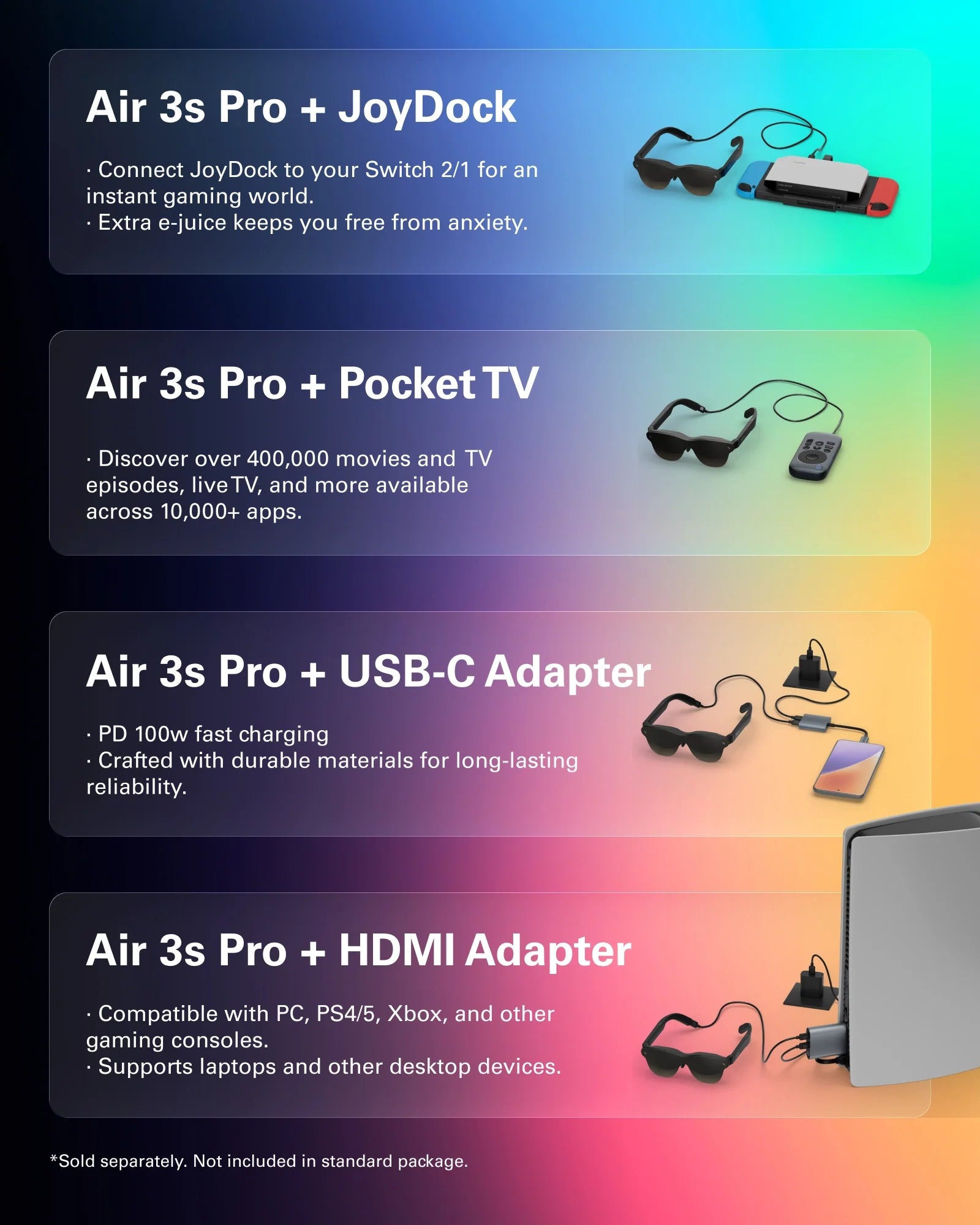 RayNeo Air 3s Pro AR Video Smart glasses
