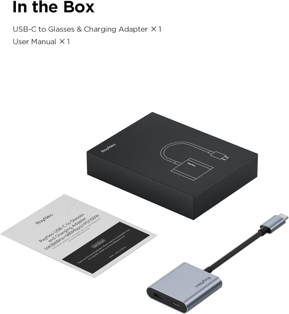 RayNeo USB-C Charging Adapter product view 5