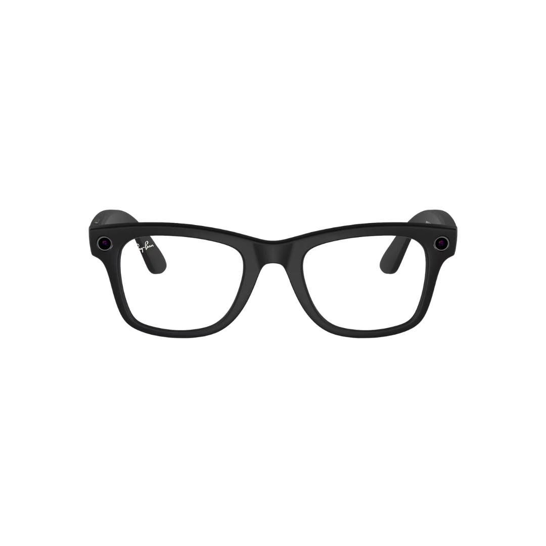 Ray-Ban Meta Wayfarer - (F) Matte Black - (L) Clear to Graphite Green Transitions - (Standard)