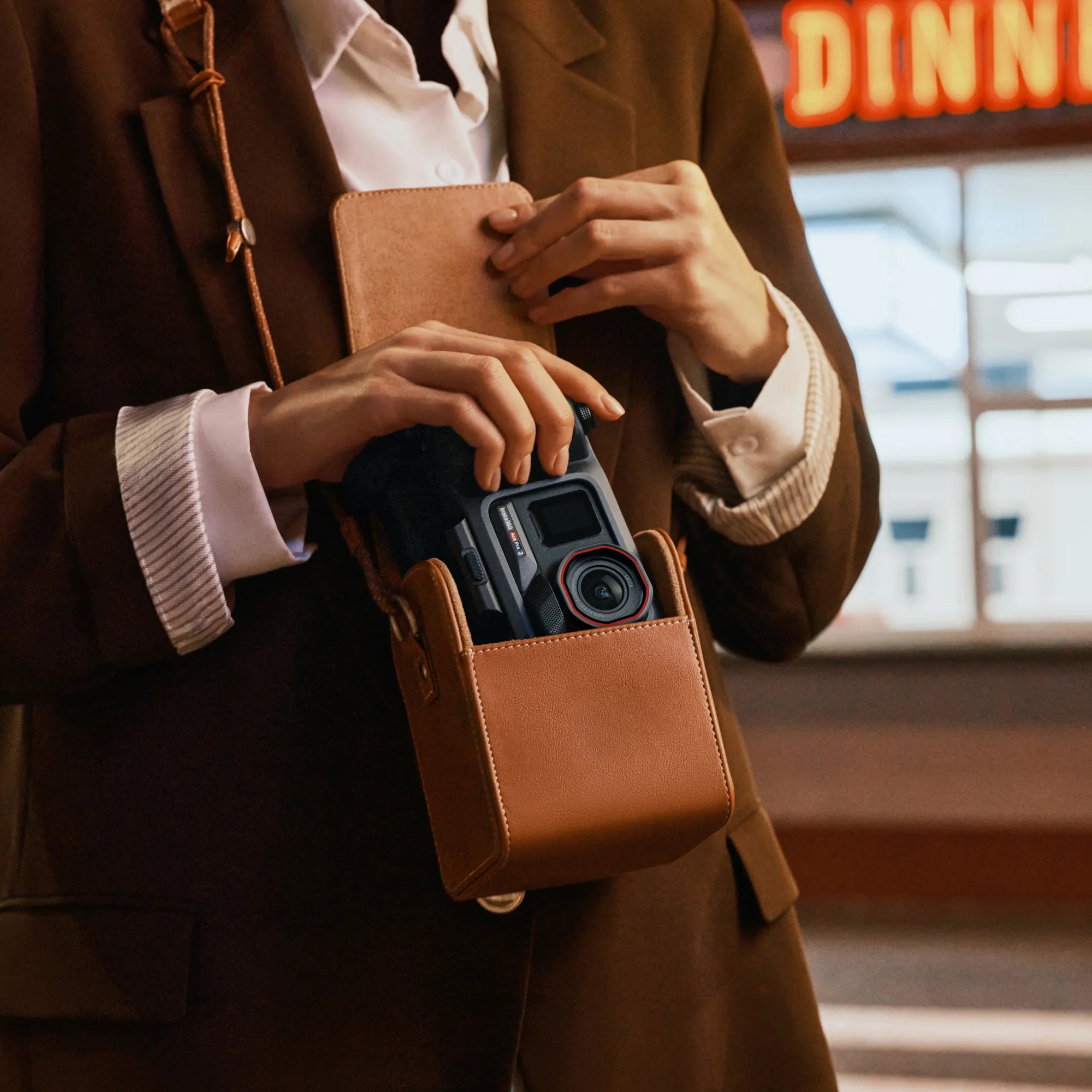 Insta360 Ace Pro 2 Flash Print Bundle - Includes 2 X batteries, Xplorer Grip Pro, LCD Screen Hood, Photo Printer & Leather Case