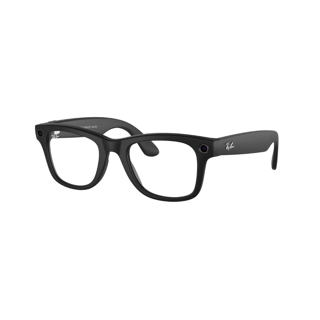 Ray-Ban Meta Wayfarer - (F) Matte Black - (L) Clear to Graphite Green Transitions - (Standard)