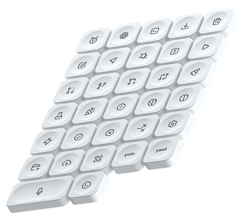 Codex Micro icon keycap set