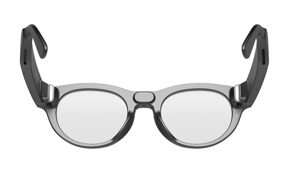 HTC VIVE Eagle AI Glasses — Pantos Clear Lens, Charcoal Black — manufacturer view 4