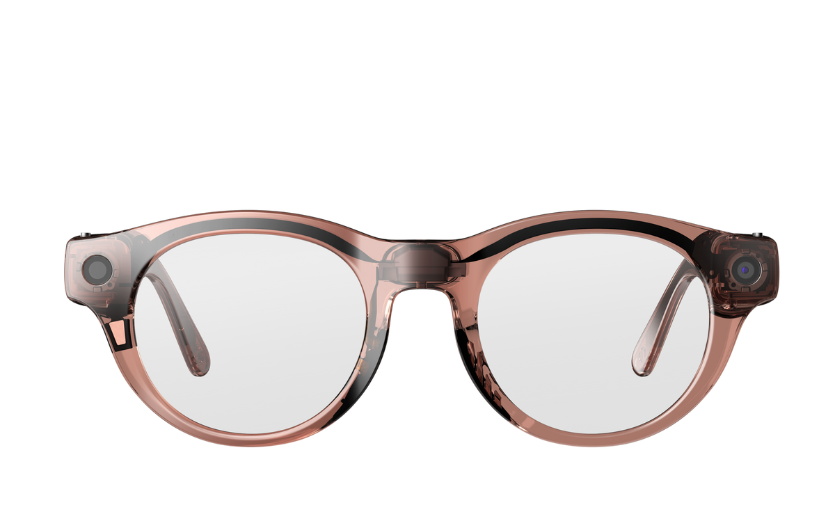 HTC VIVE Eagle AI Glasses — Pantos Clear Lens, Clear Brown — manufacturer view 2