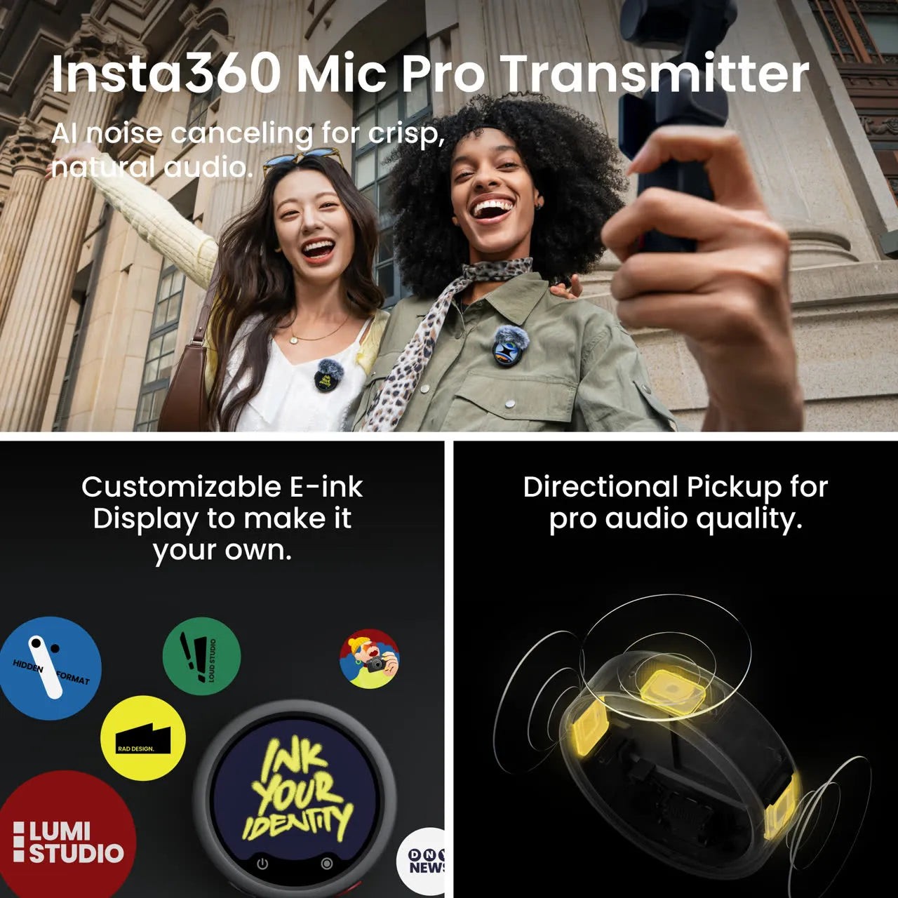 Insta360 Luna Ultra 8K Gimbal Camera Creator Bundle — Cosmic Black