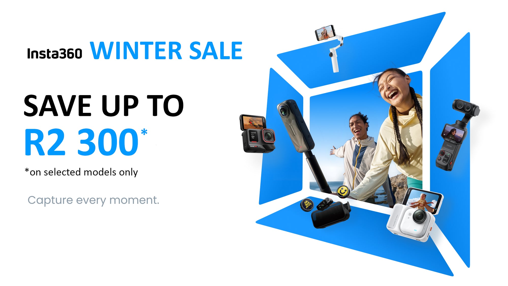 Save up to R8 000 on Insta360 cameras, gimbals & more this winter