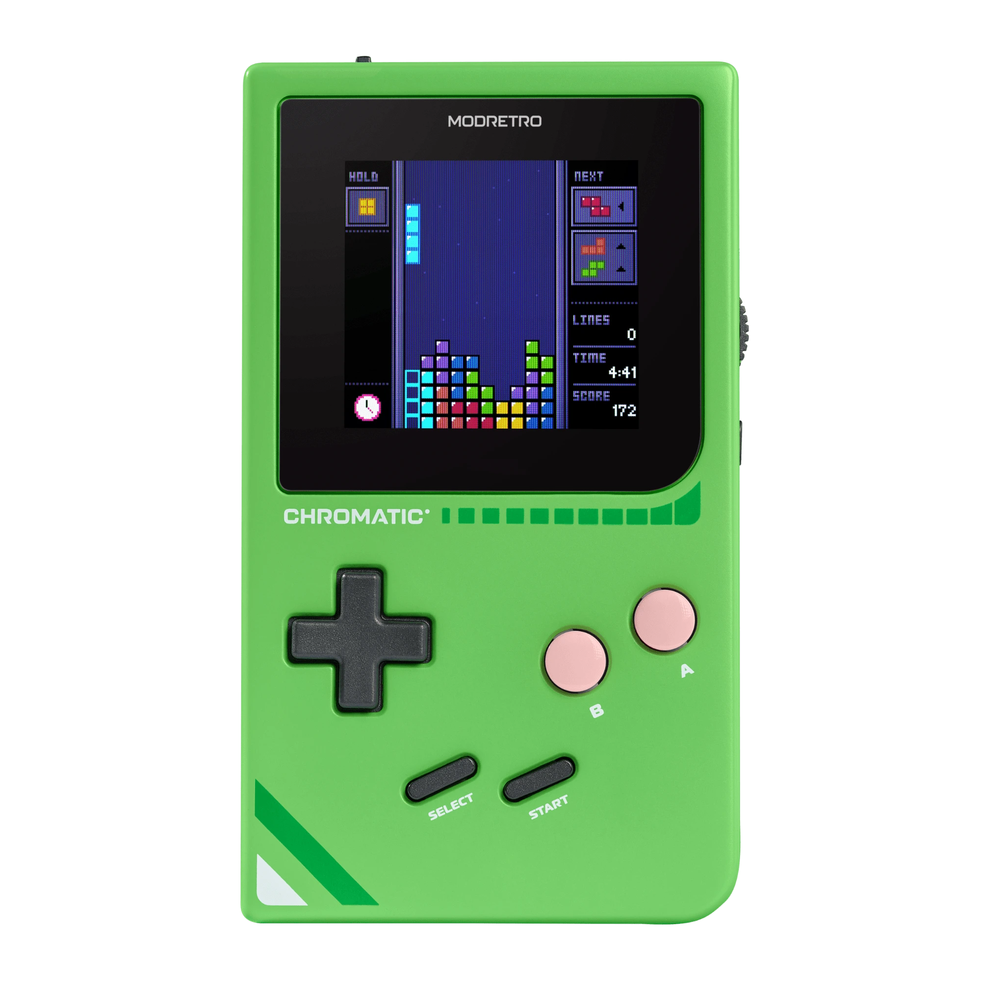 ModRetro Chromatic + Tetris Bundle Leaf Green - Gorilla Display