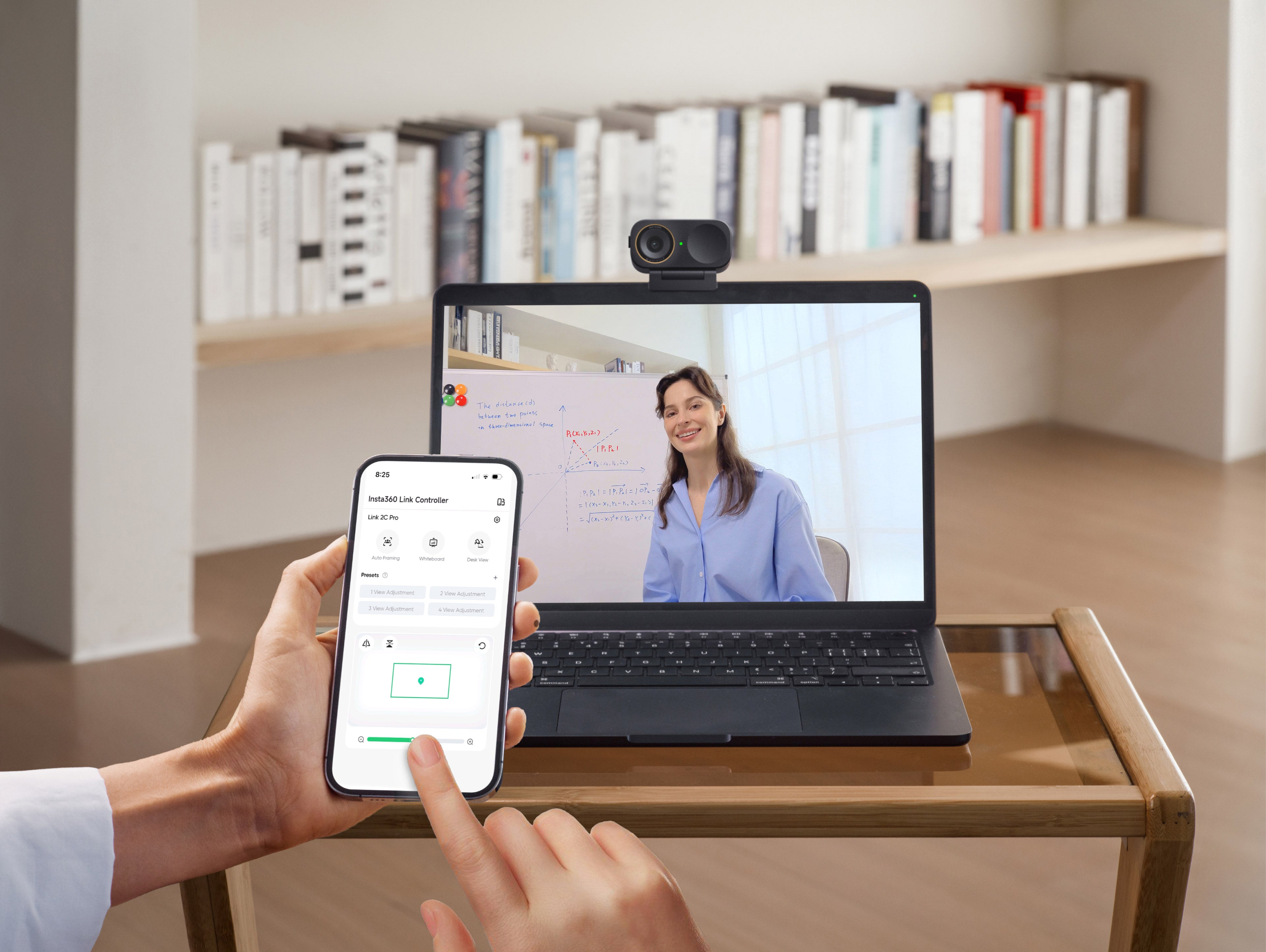 Insta360 Link 2C Pro 4K AI Webcam for PC & Mac.