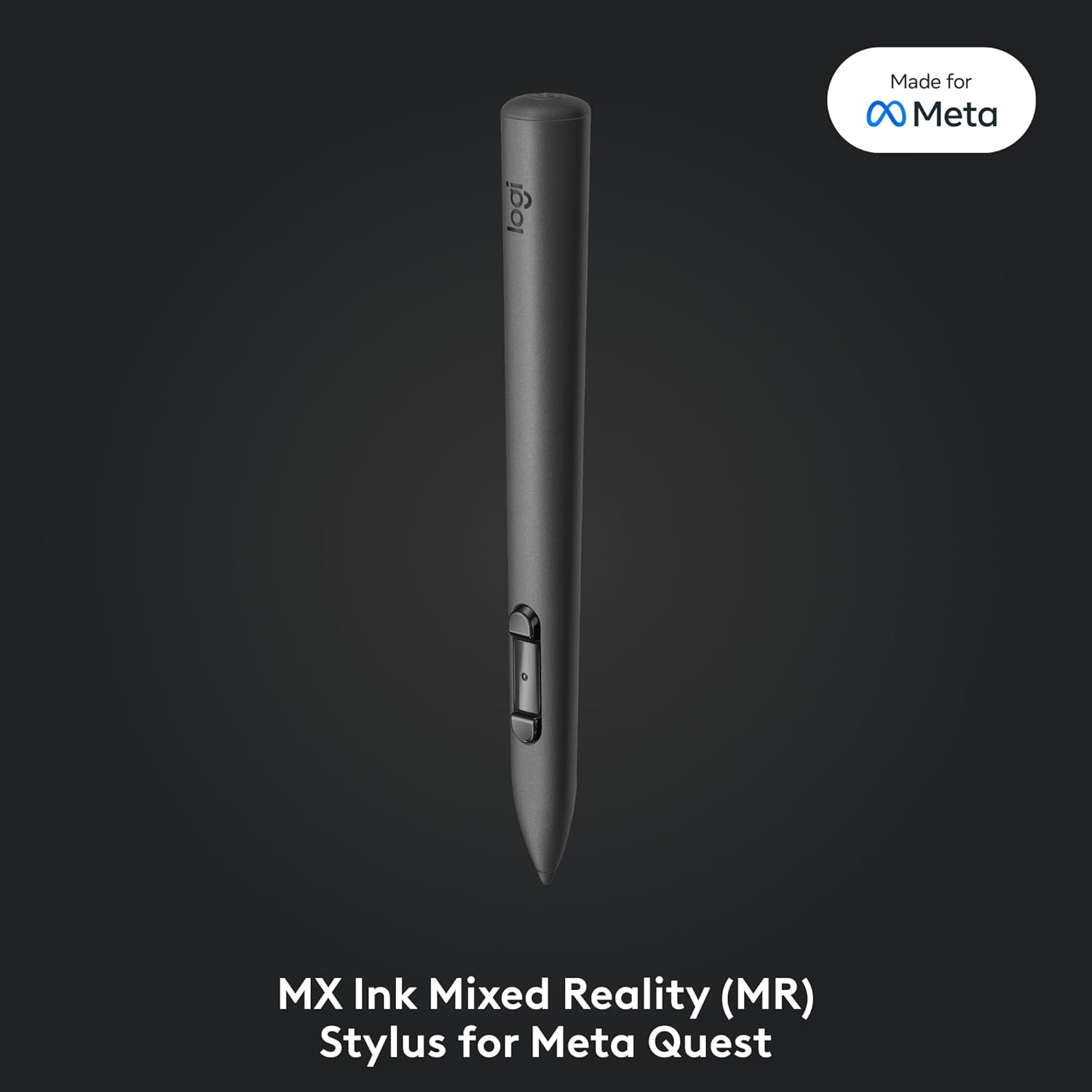 Logitech MX Ink Mixed-Reality (MR) Stylus, Wireless Pen Controller, high Precision and Pressure Sensitive, Transforming Ideas in MR from 2D to 3D, for Meta Quest 2, Meta Quest 3, Meta Quest 3S