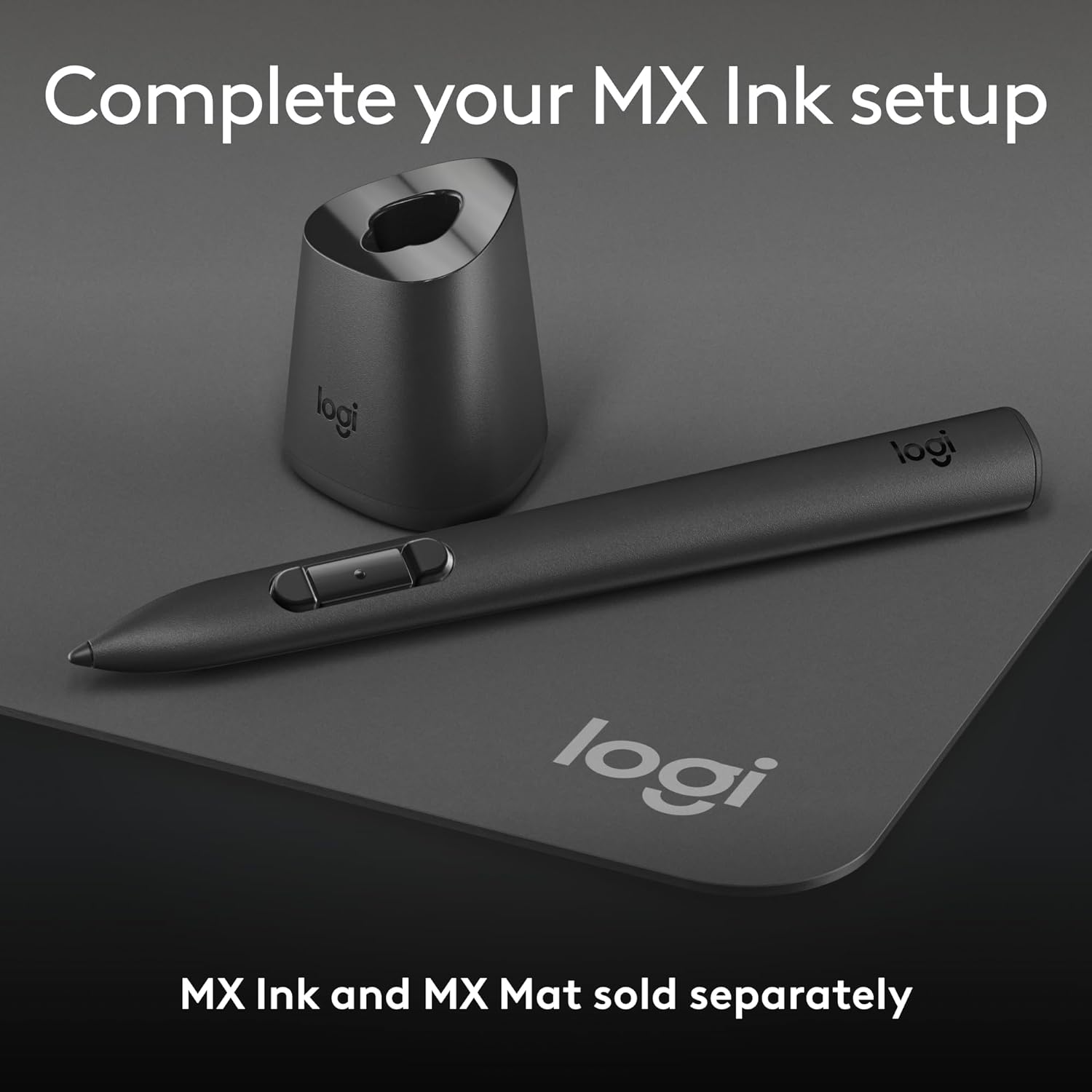 Logitech MX Inkwell Charging Dock for MX Ink Mixed-Reality (MR) Stylus - Meta Quest 2, Meta Quest 3