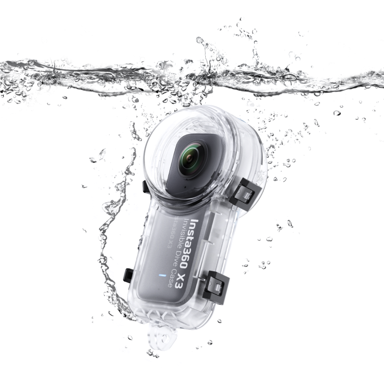 Insta360 X3 Invisible Dive Case, official product view