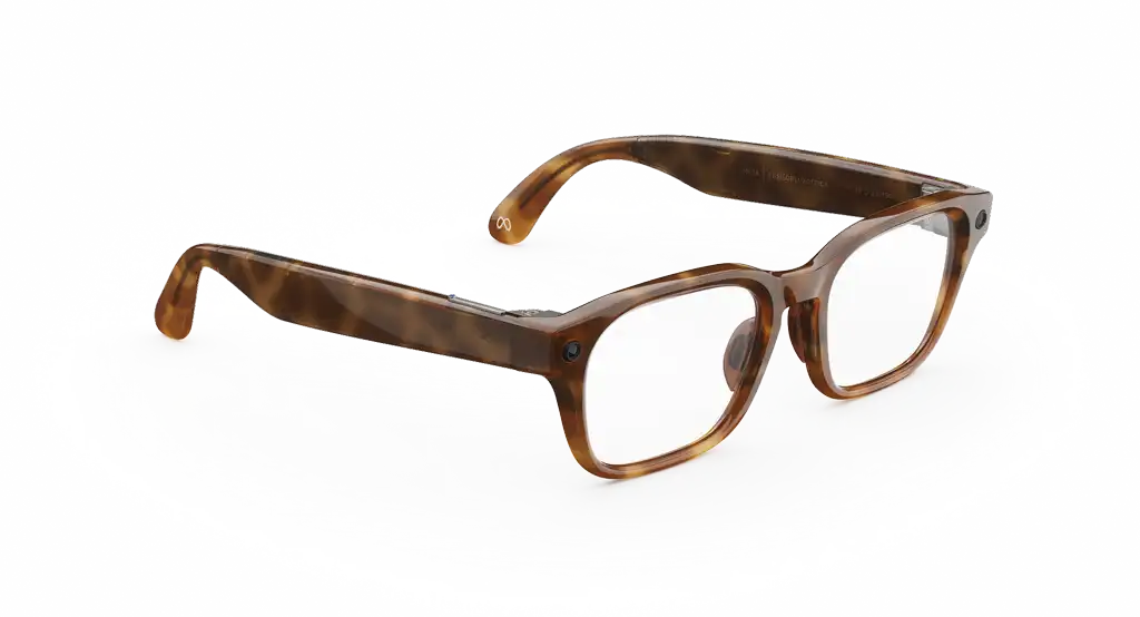 Meta Adventurer AI Glasses - (F) Classic Tortoise - (L) Clear - (Large)