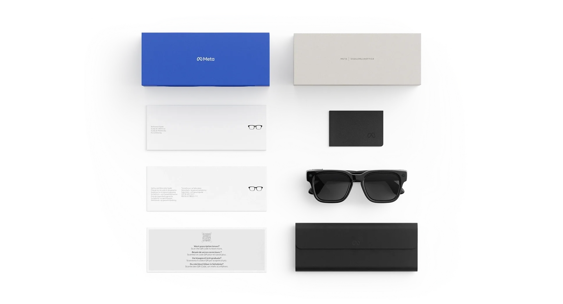 Meta Fury AI Glasses - (F) Classic Black - (L) Clear to Grey Transitions - (Standard)