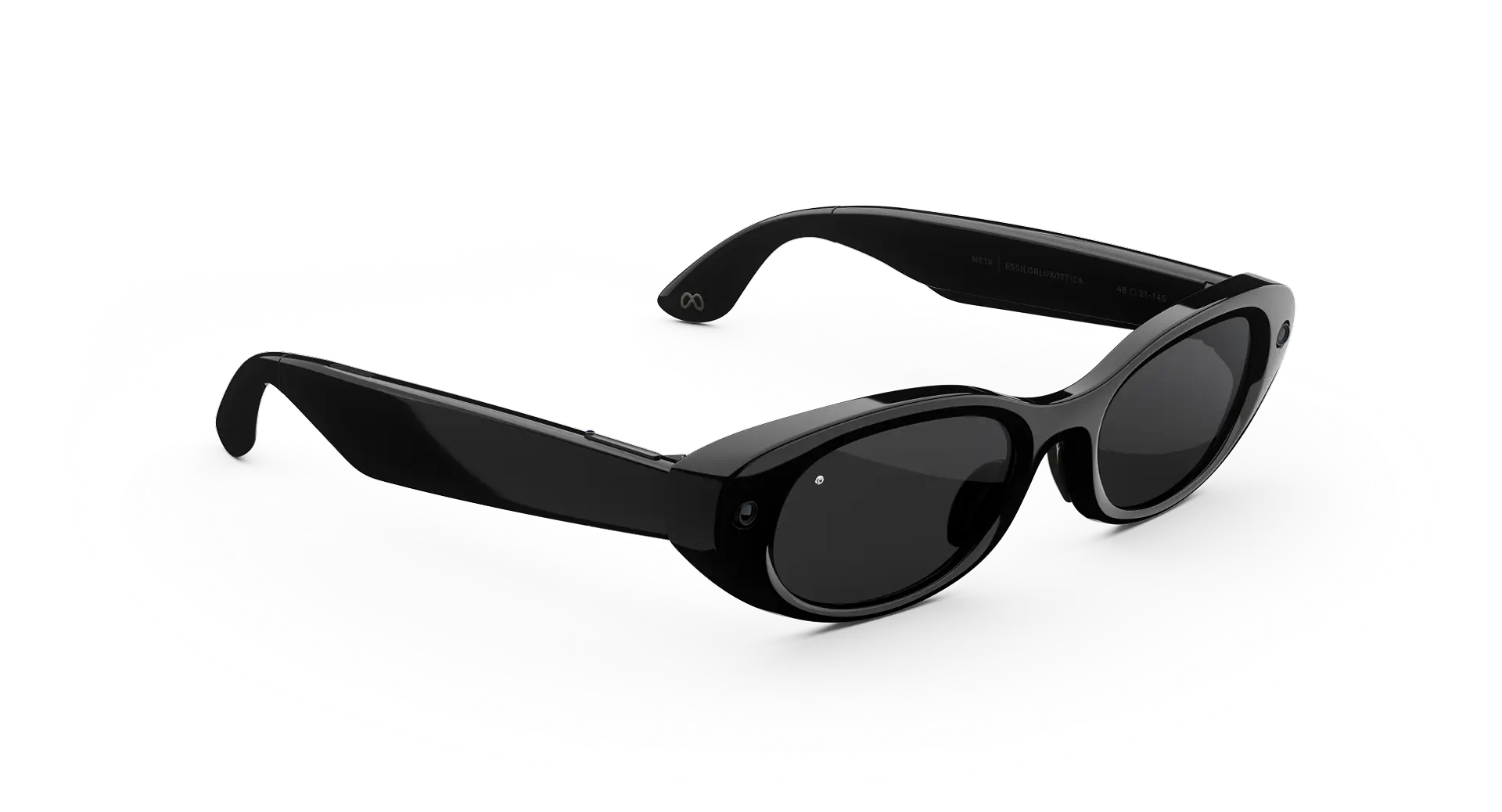 Meta Kylie Edition AI Glasses - (F) Classic Black - (L) Clear to Grey Transitions - (Standard)