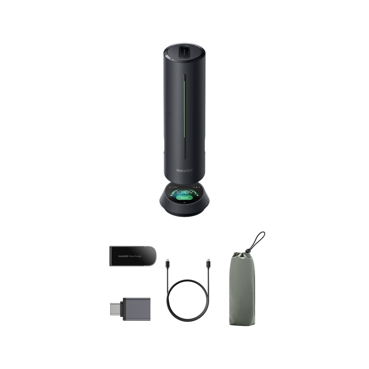 Insta360 Wave Graphite Black standard bundle contents # color_graphite black