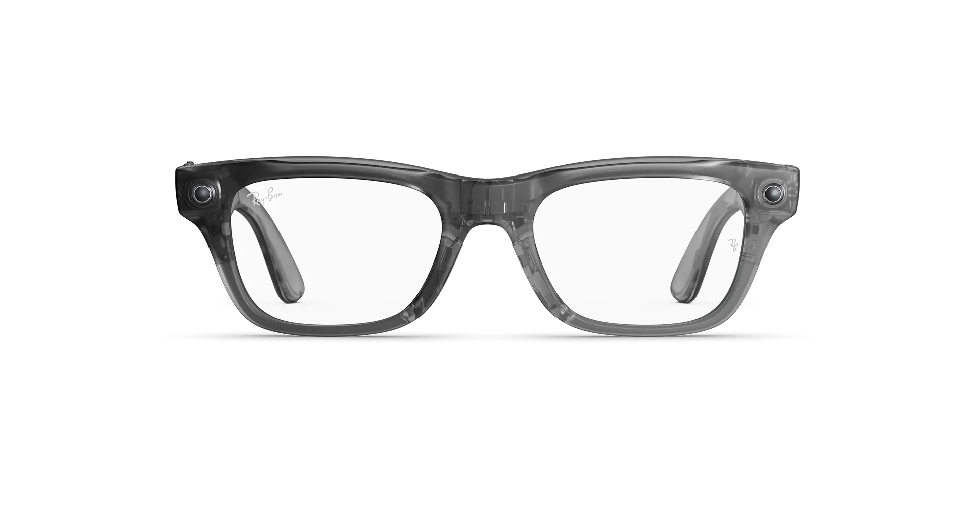 Ray-Ban Meta Blayzer Optics (Gen 2) - (F) Matte Transparent Ice Grey - (L) Clear - (Large)
