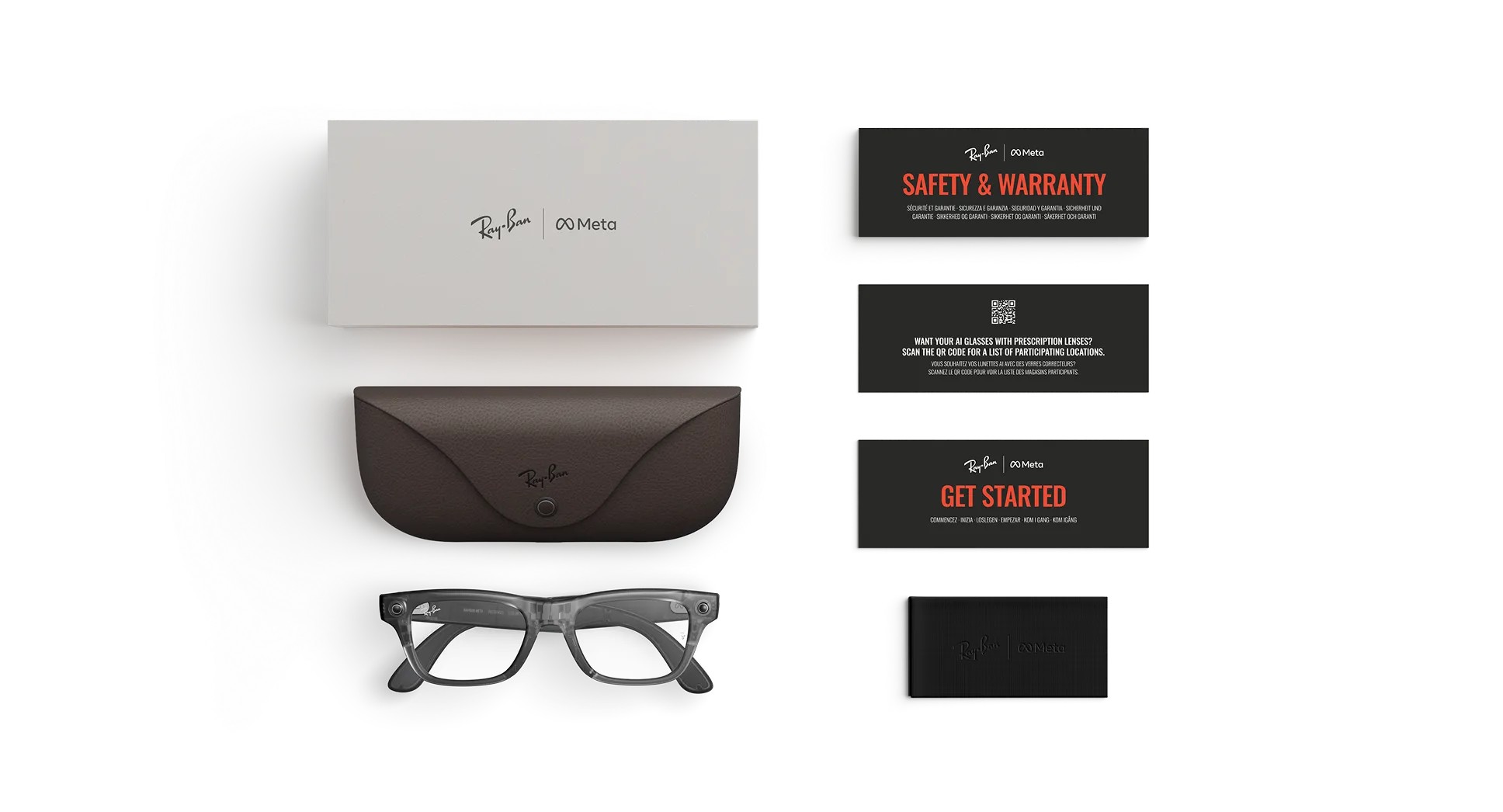 Ray-Ban Meta Blayzer Optics (Gen 2) - (F) Matte Transparent Ice Grey - (L) Clear - (Large)