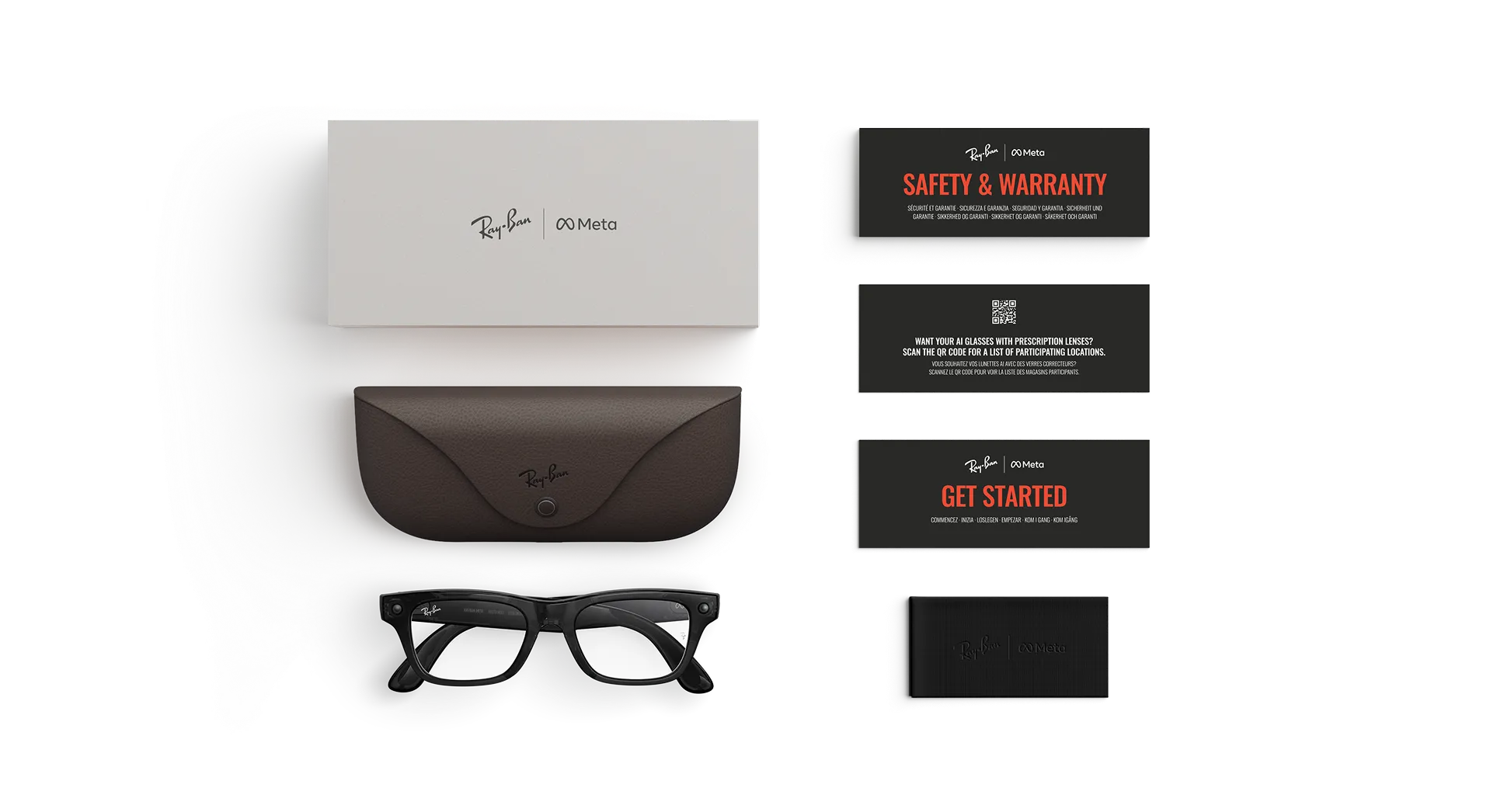 Ray-Ban Meta Blayzer Optics (Gen 2) - (F) Shiny Transparent Black - (L) Clear - (Standard)