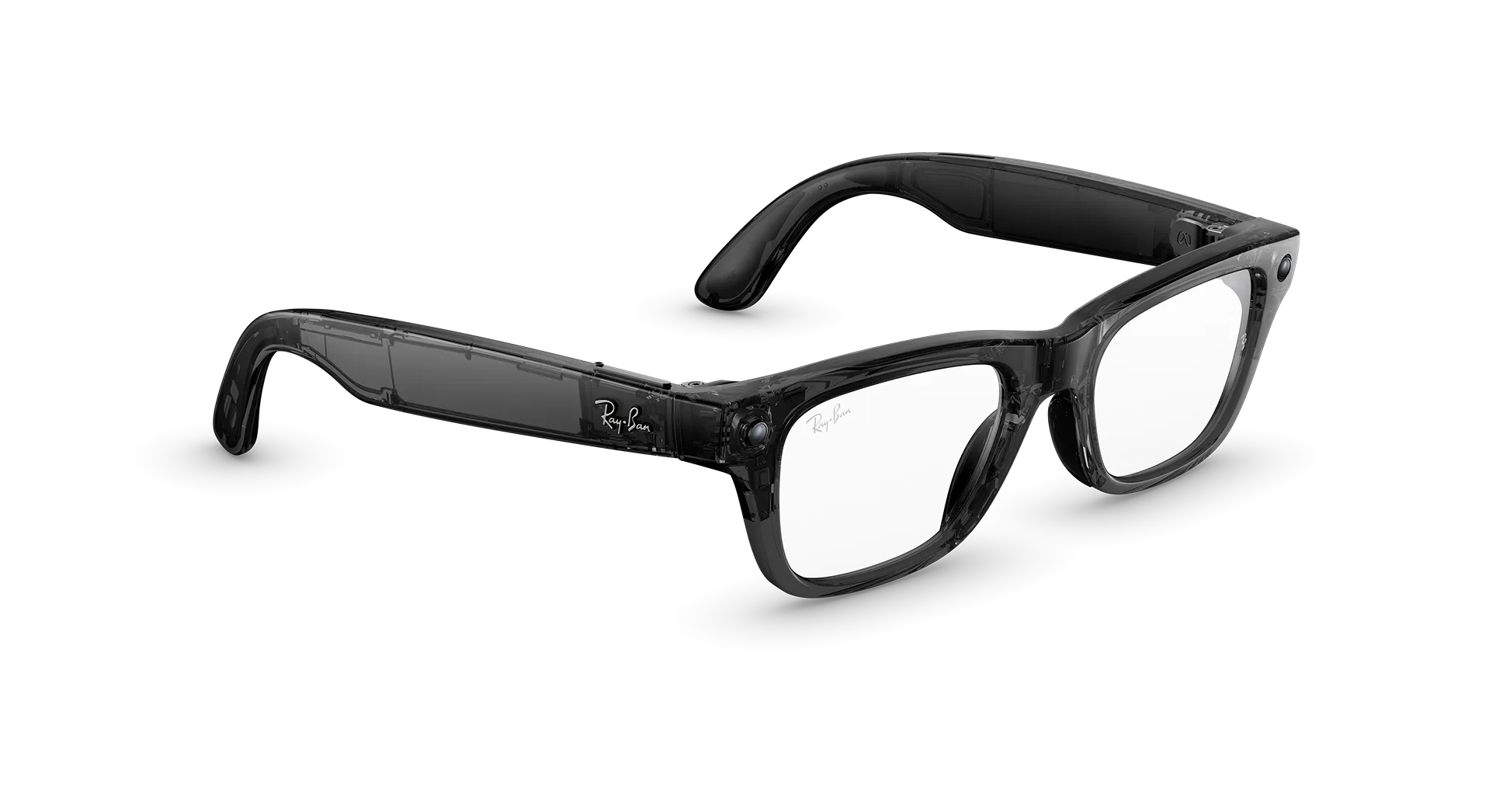 Ray-Ban Meta Blayzer Optics (Gen 2) - (F) Shiny Transparent Black - (L) Clear - (Standard)