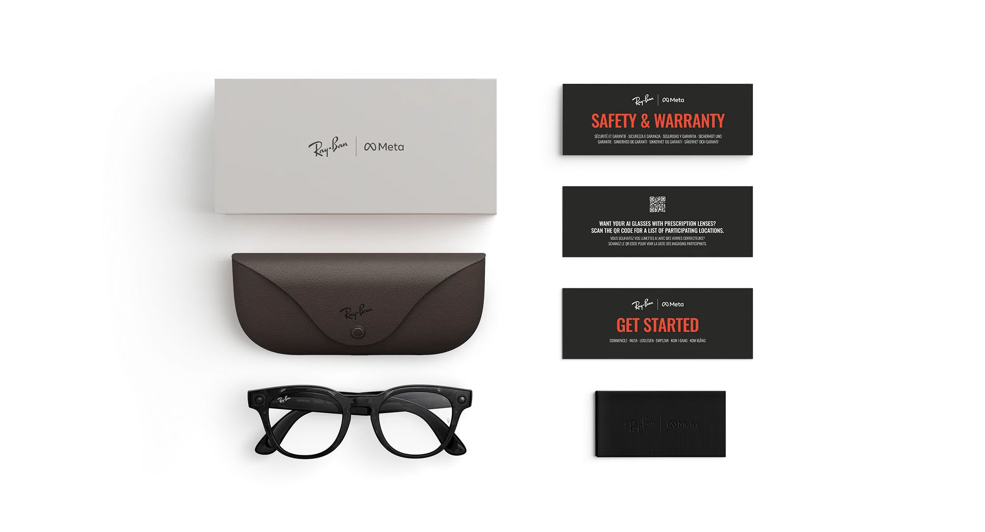 Ray-Ban Meta Scriber Optics (Gen 2) - (F) Shiny Transparent Black - (L) Clear - (Standard)