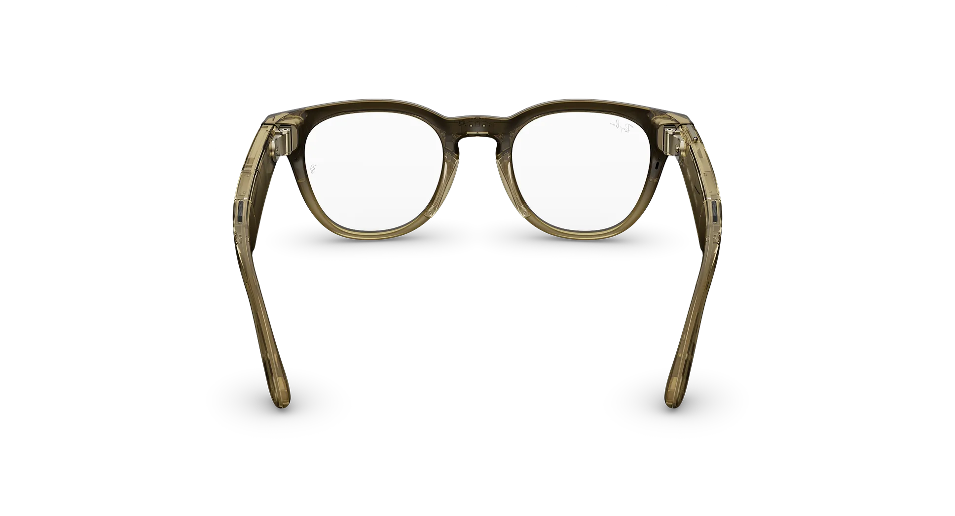 Ray-Ban Meta Scriber Optics (Gen 2) - (F) Shiny Transparent Stone Beige - (L) Clear - (Standard)