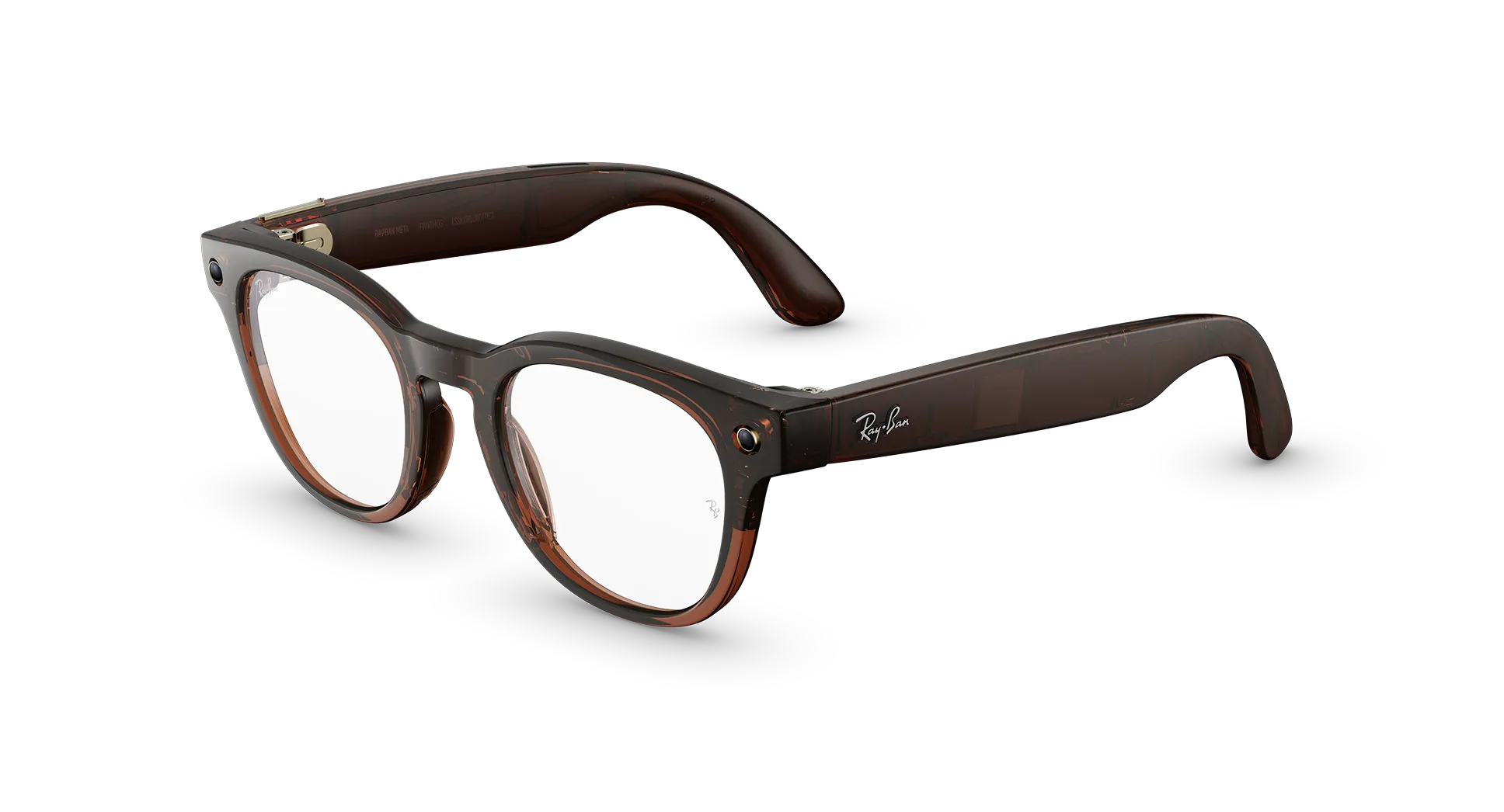 Ray-Ban Meta Scriber Optics (Gen 2) - (F) Shiny Transparent Umber - (L) Clear - (Standard)