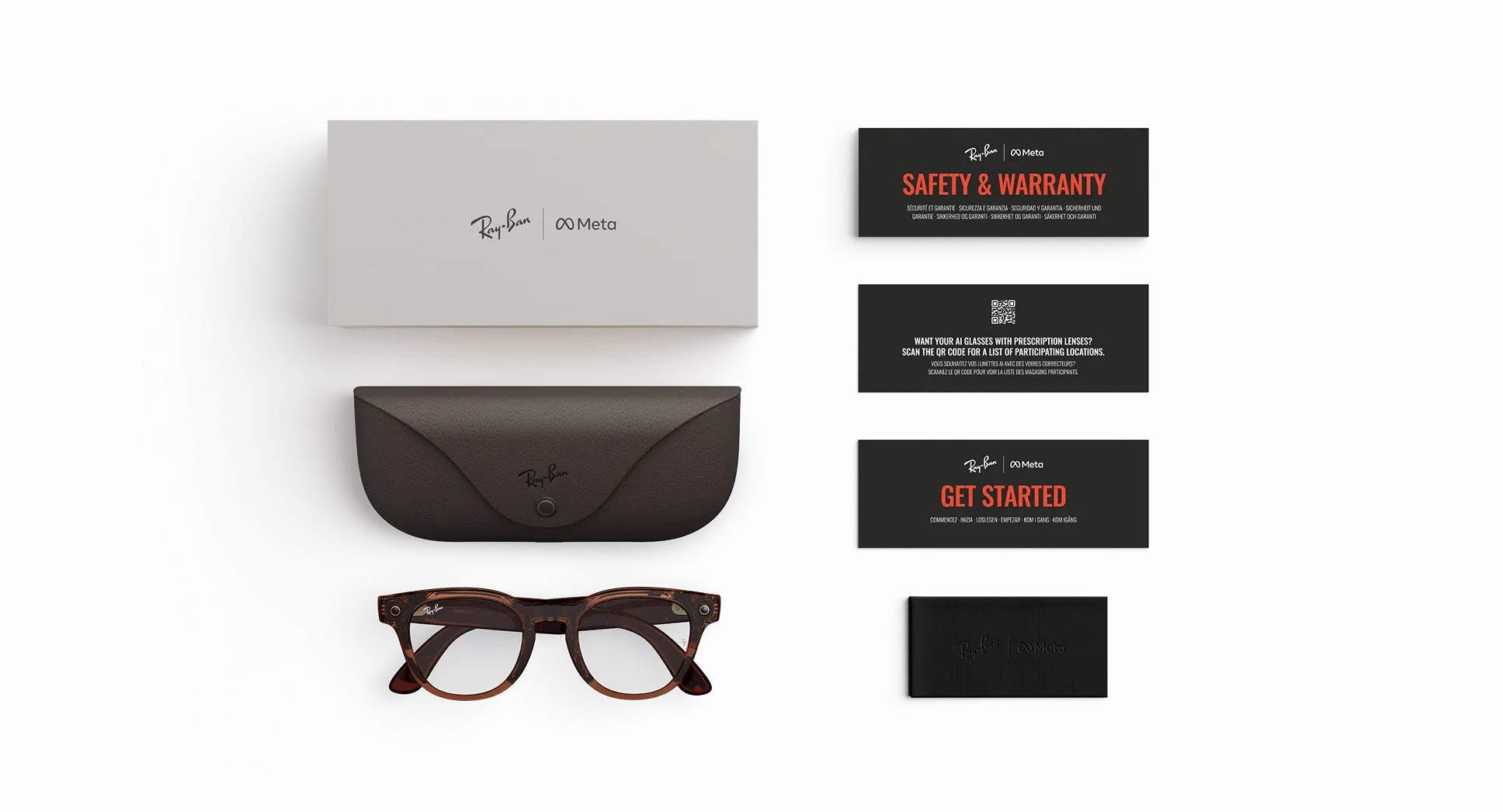 Ray-Ban Meta Scriber Optics (Gen 2) - (F) Shiny Transparent Umber - (L) Clear - (Standard)