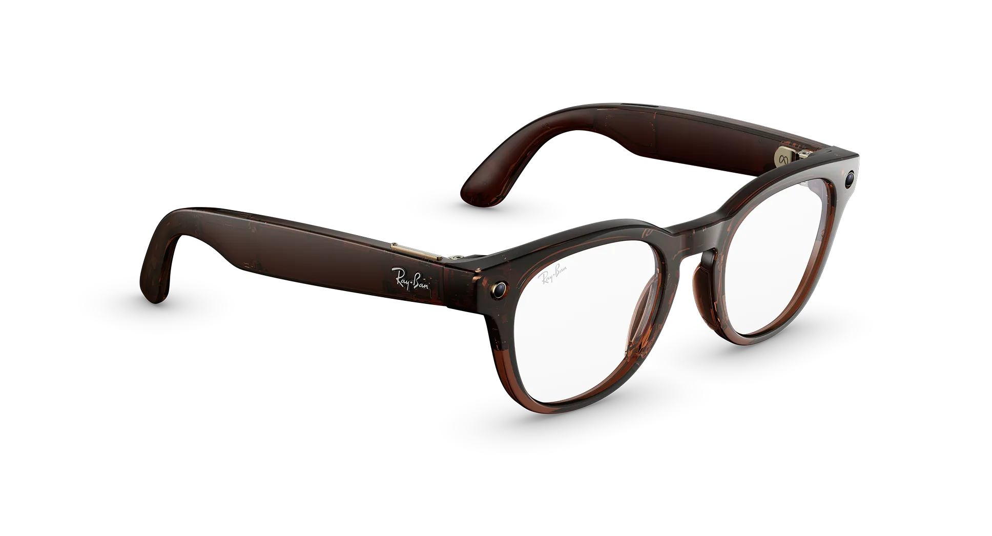 Ray-Ban Meta Scriber Optics (Gen 2) - (F) Shiny Transparent Umber - (L) Clear - (Standard)