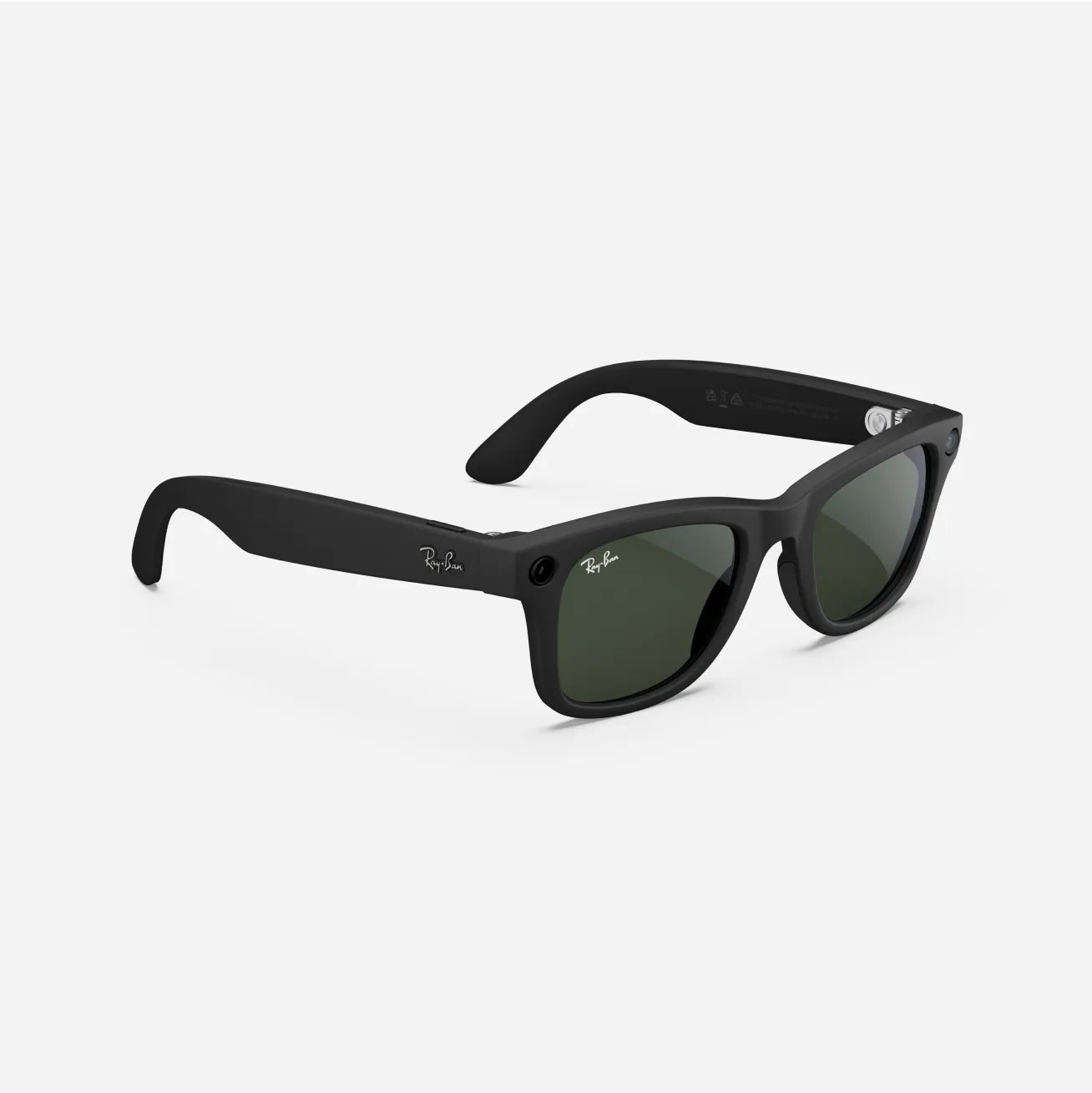 Ray-Ban Meta Wayfarer - (F) Matte Black - (L) Clear to Graphite Green Transitions - (Large)