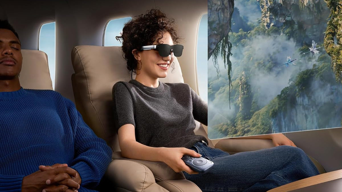Travelling with RayNeo Air glasses