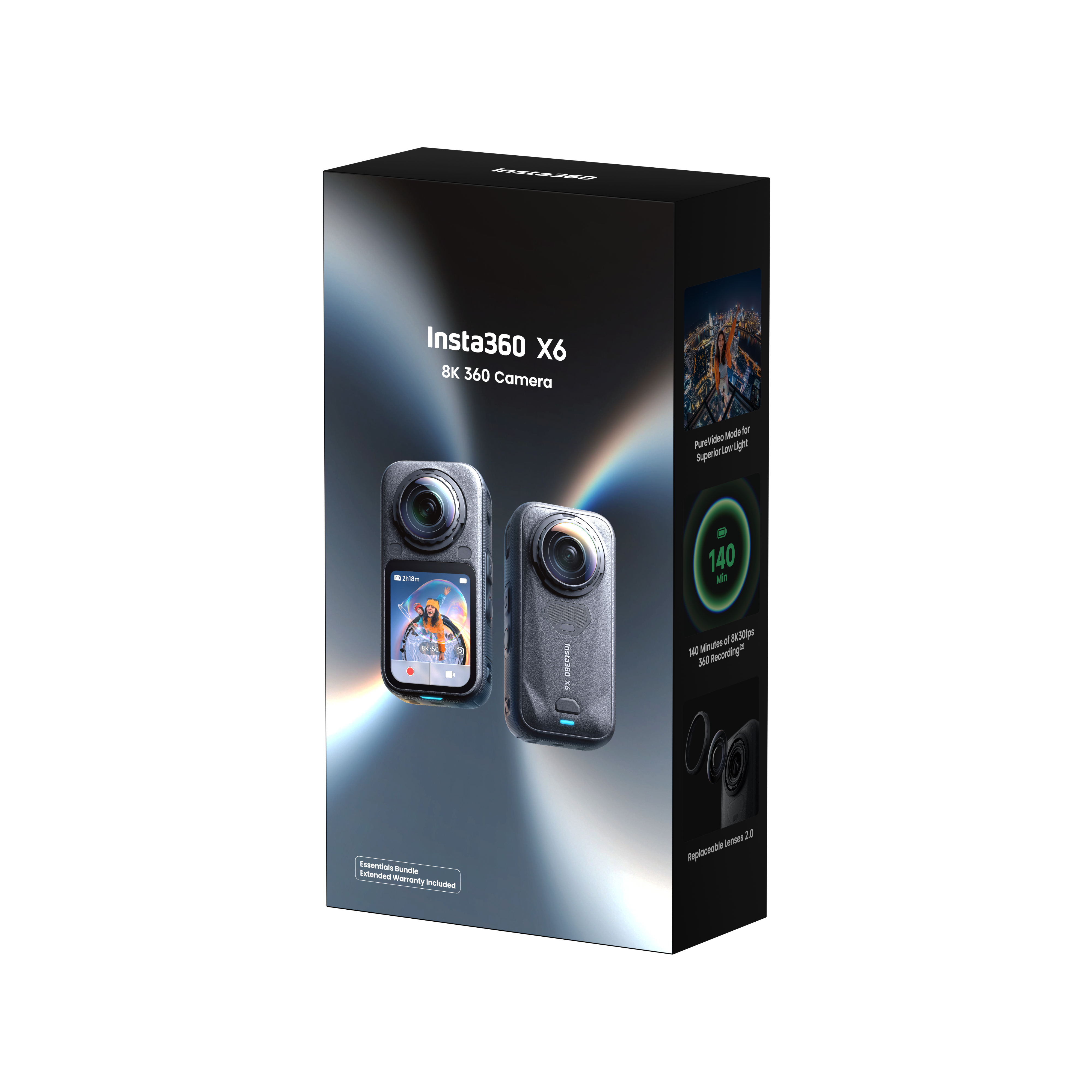 Insta360 X6 8K 360 Action Camera - Essential Bundle