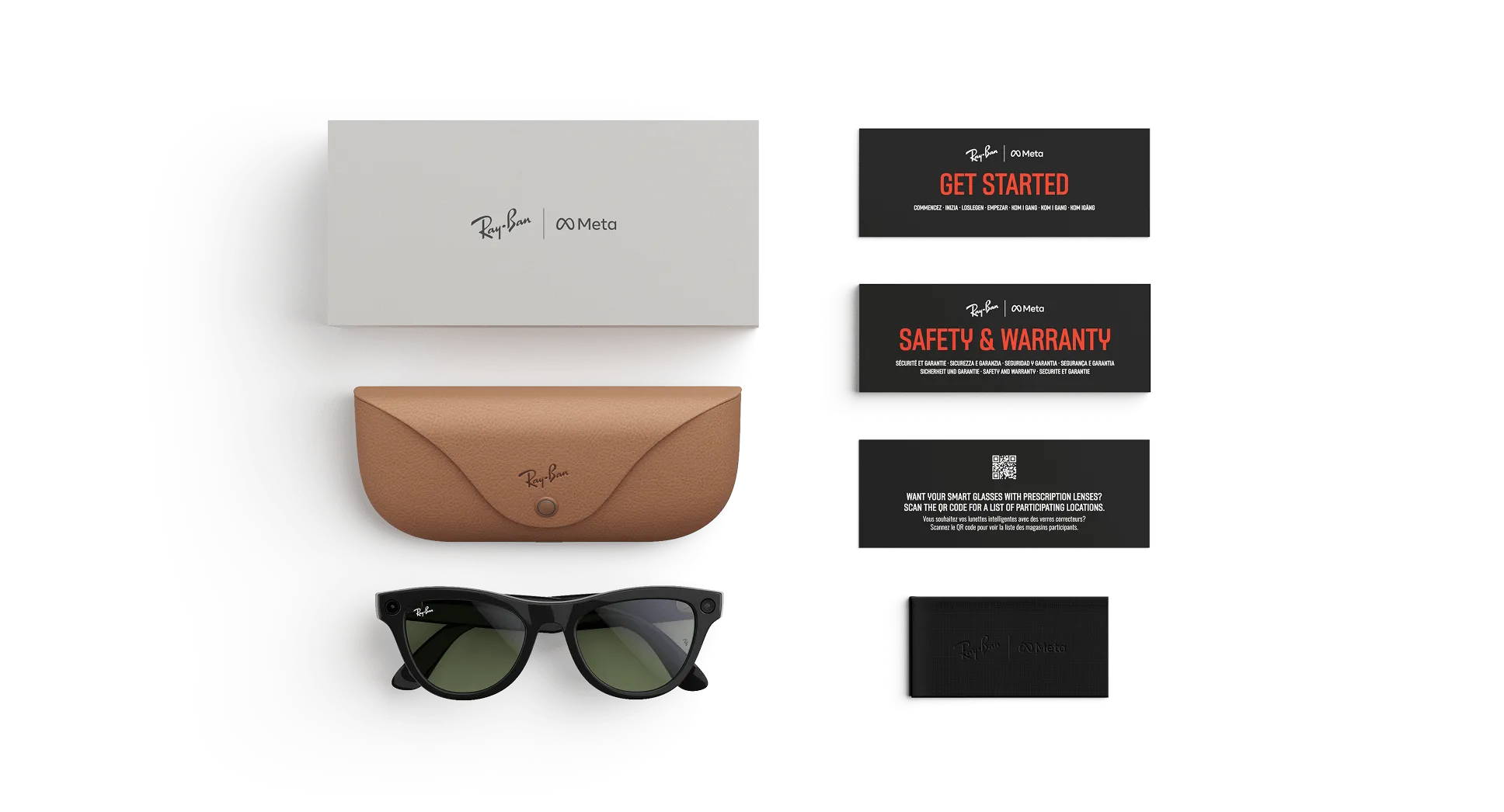 Ray-Ban Meta Skyler - (F) Shiny Black - (L) Green - (Standard)