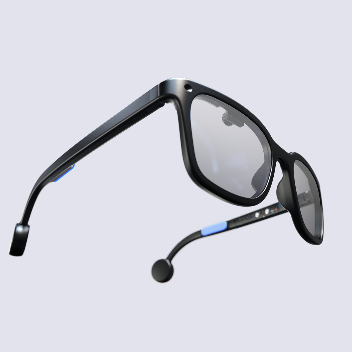 Brilliant Labs Halo AI glasses in Black