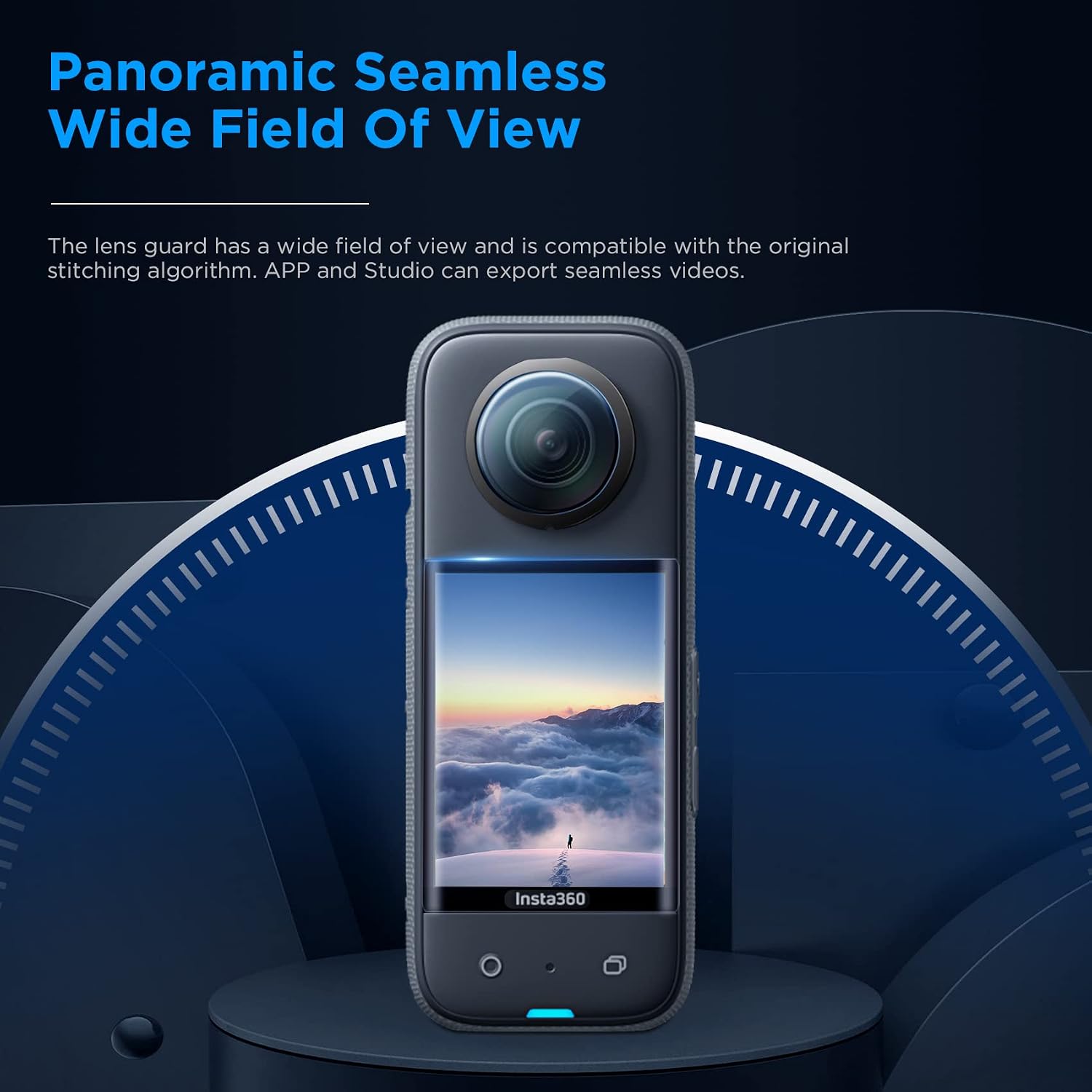 CYNOVA tempered-glass screen protector for Insta360 X3, product view 6