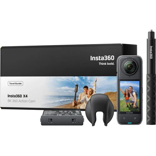 Insta360 X4 8K 360 Action Camera - Travel Bundle