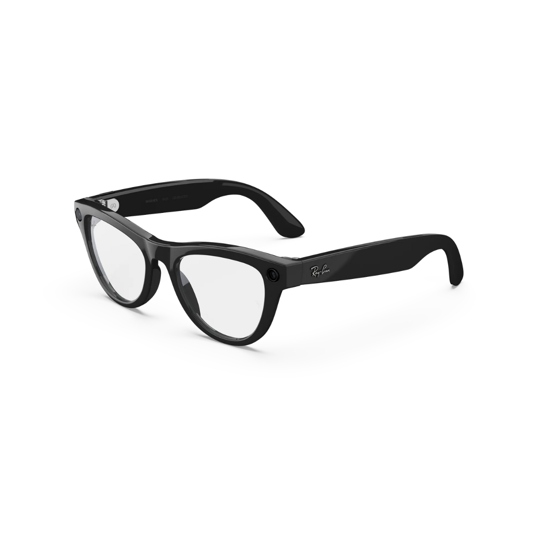 Ray-Ban Meta Skyler - (F) Shiny Black - (L) Clear - (Standard)
