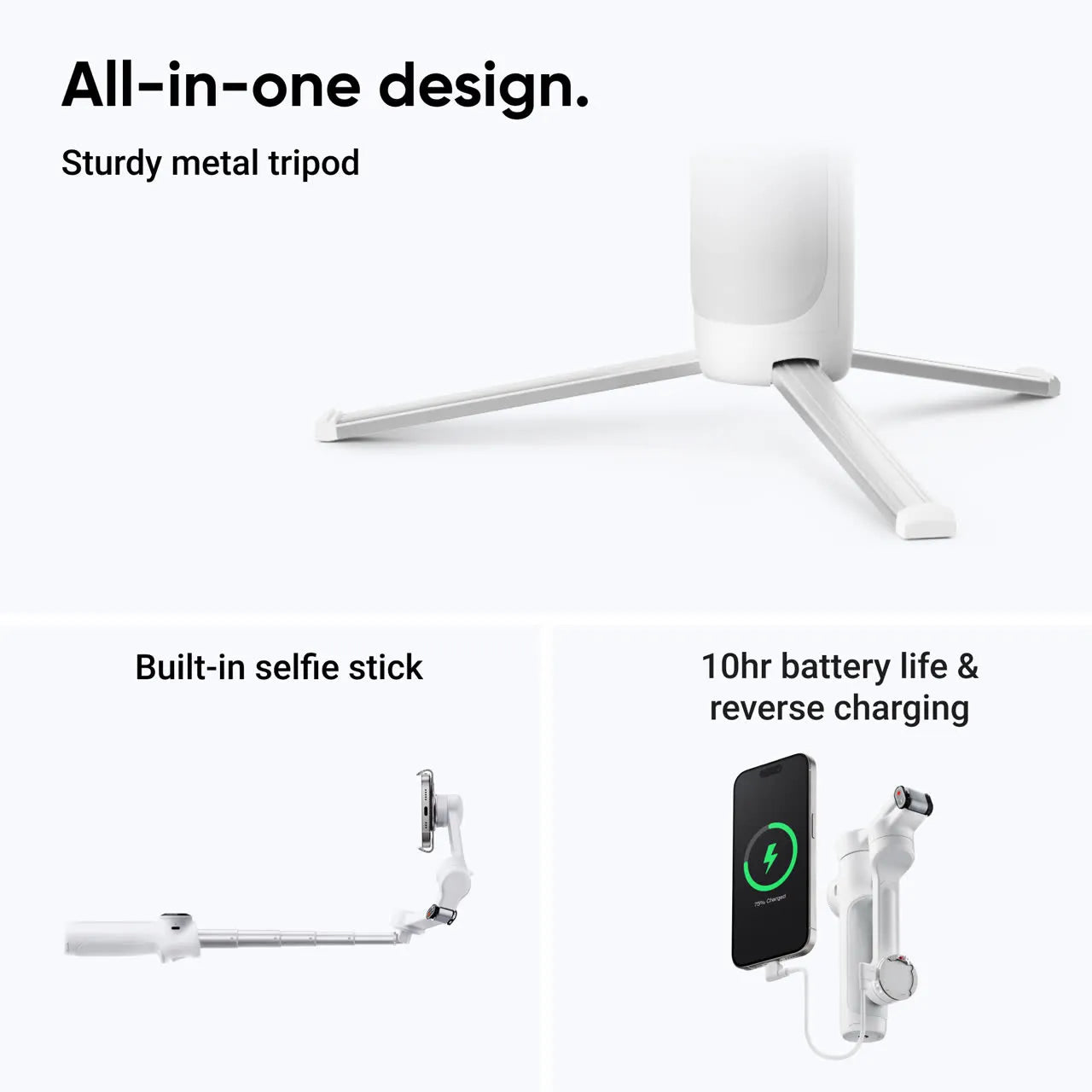 Insta360 Flow 2 Pro Stone Gray