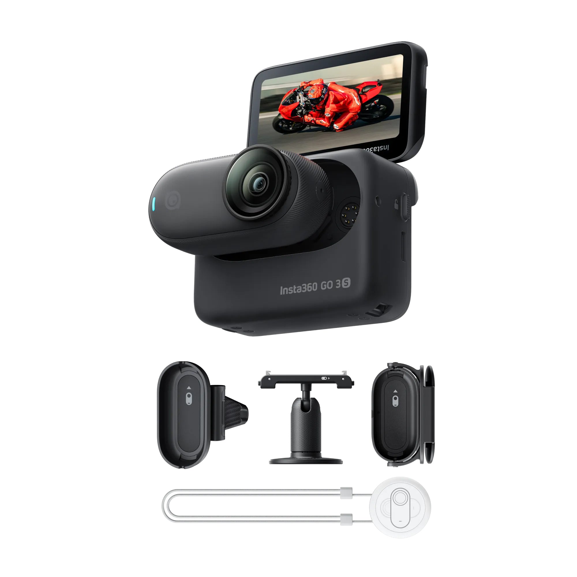 Insta360 GO 3S in-helmet POV setup