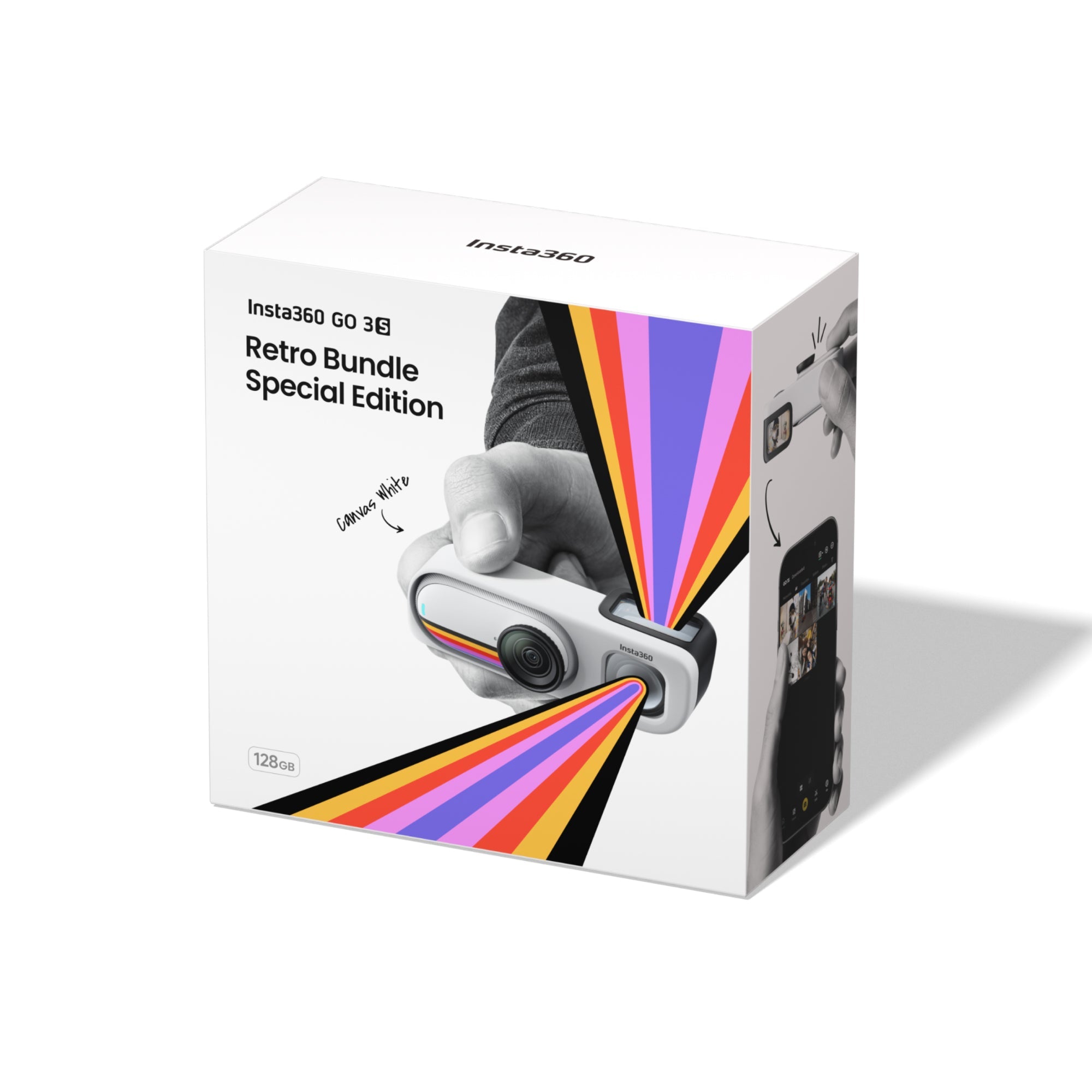 Insta360 GO 3S Retro Bundle in Canvas White – official product view 1