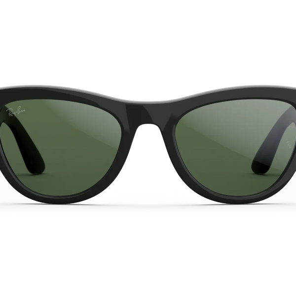 Ray-Ban Meta Skyler Gen 2 - (F) Shiny Black - (L) Clear to Graphite Gr