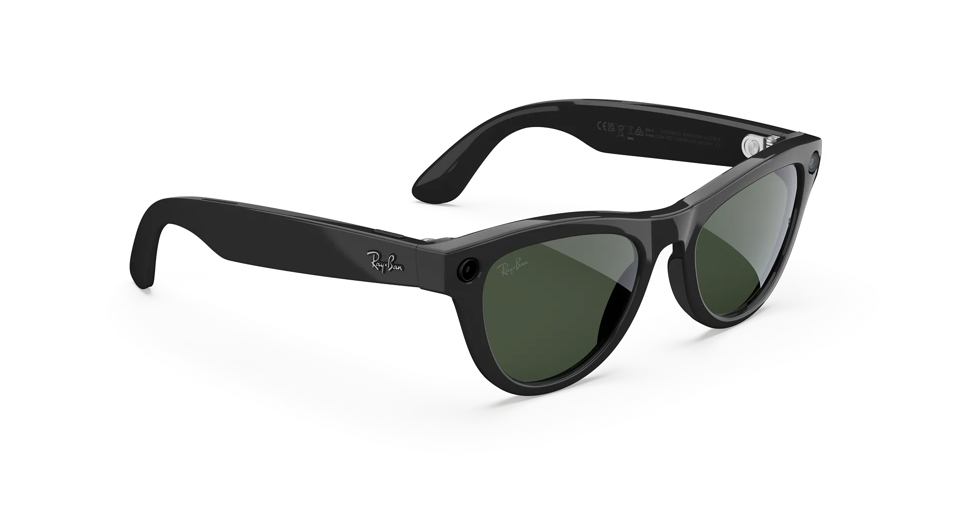 Ray-Ban Meta Skyler Gen 2 - (F) Shiny Black - (L) Clear to Graphite Green Transitions - (Standard)