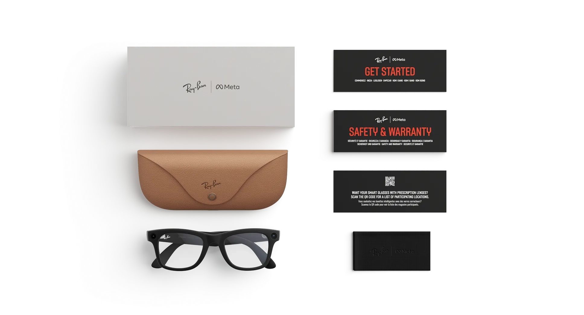 Ray-Ban Meta Wayfarer Gen 2 - (F) Matte Black (L) Clear - Standard