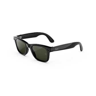 Meta official: SK-1002180-01 Large Shiny Black Polarized Green