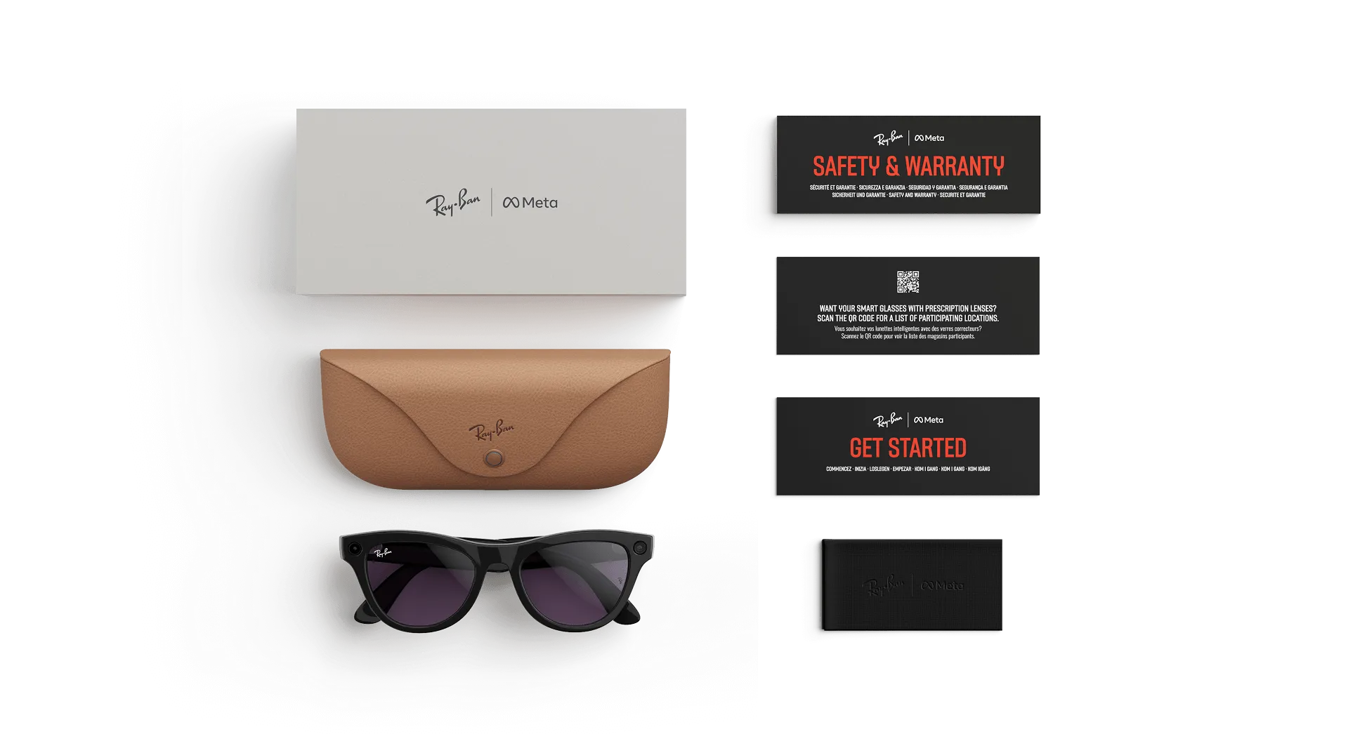 Ray-Ban Meta Skyler Gen 2 – (F) Shiny Black – (L) Clear to Amethyst Transitions – Standard