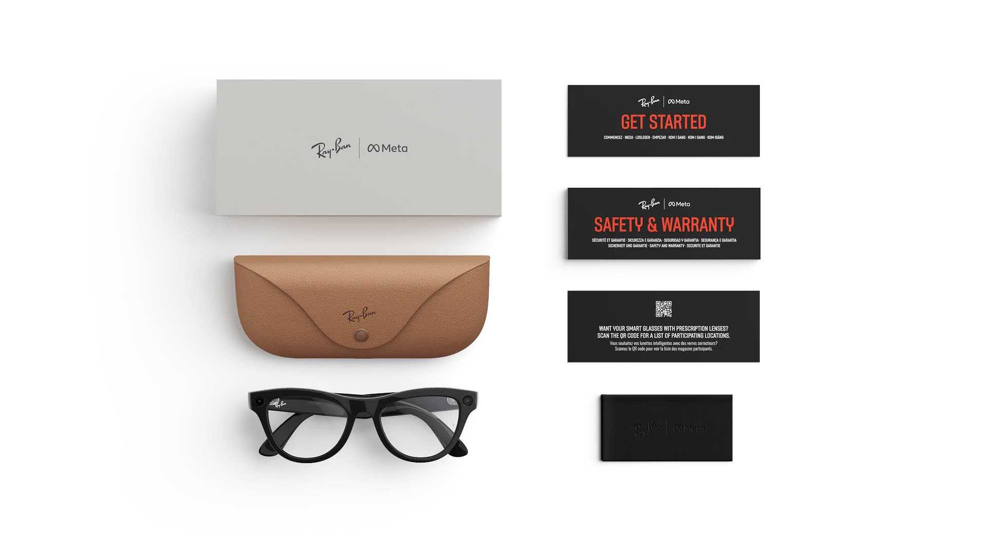 Ray-Ban Meta Skyler Gen 2 - (F) Shiny Black - (L) Clear - Standard
