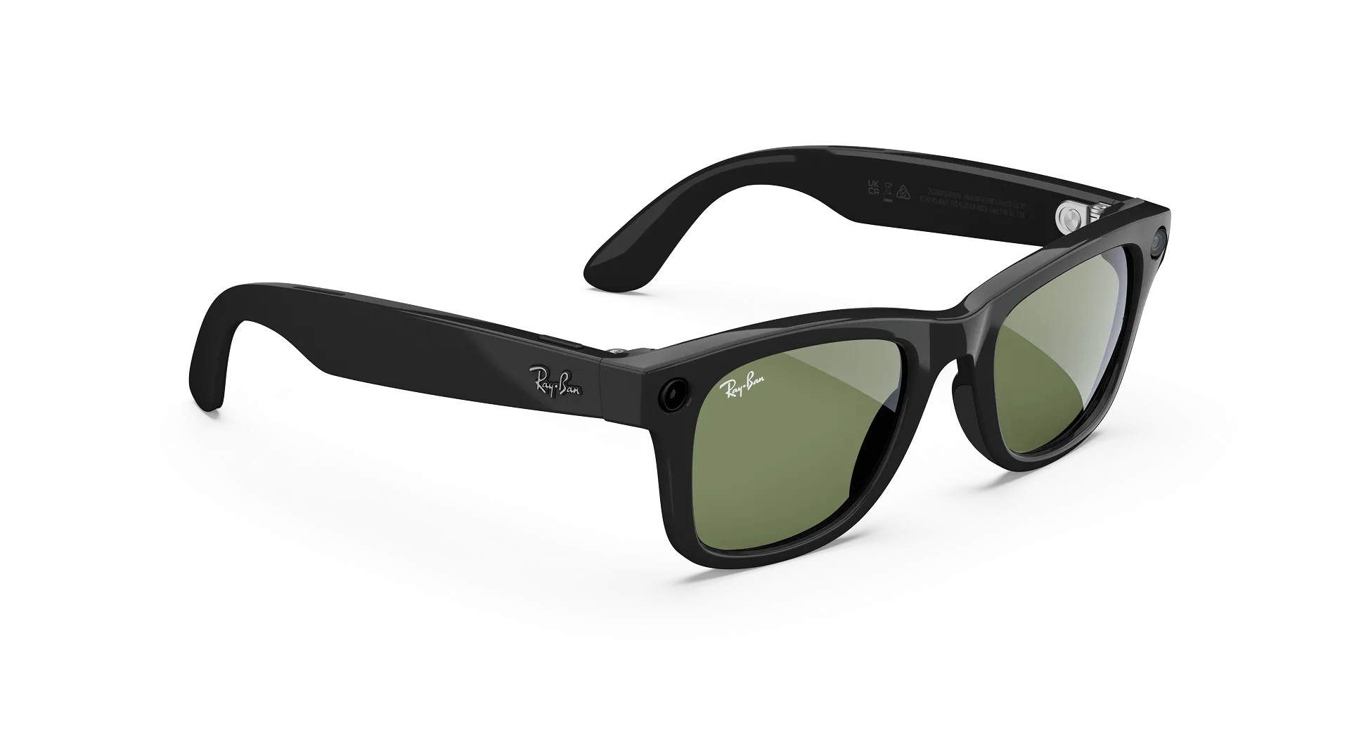 Ray-Ban Meta Wayfarer Gen 2- (F) Shiny Black - (L) Green - Standard