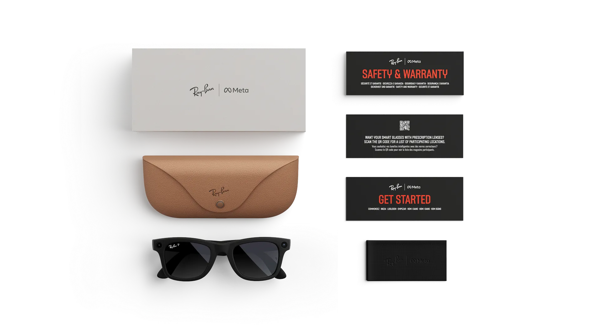 Ray-Ban Meta Wayfarer Gen 2 - (F) Matte Black - (L) Gradient Graphite Polarised - Large