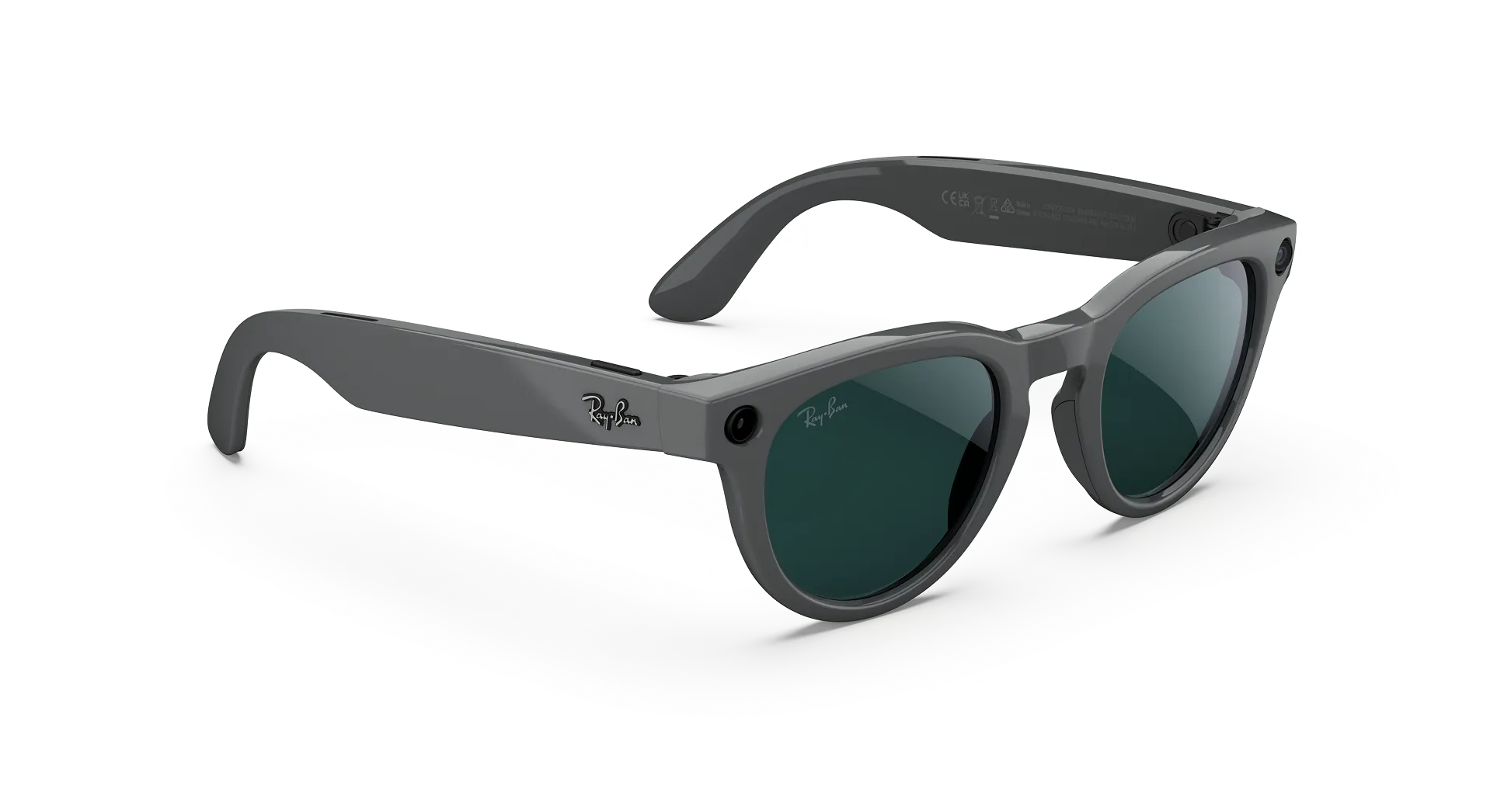 Ray-Ban Meta Headliner Gen 2 – (F) Shiny Asteroid Gray – (L) Clear to Emerald Transitions – Standard